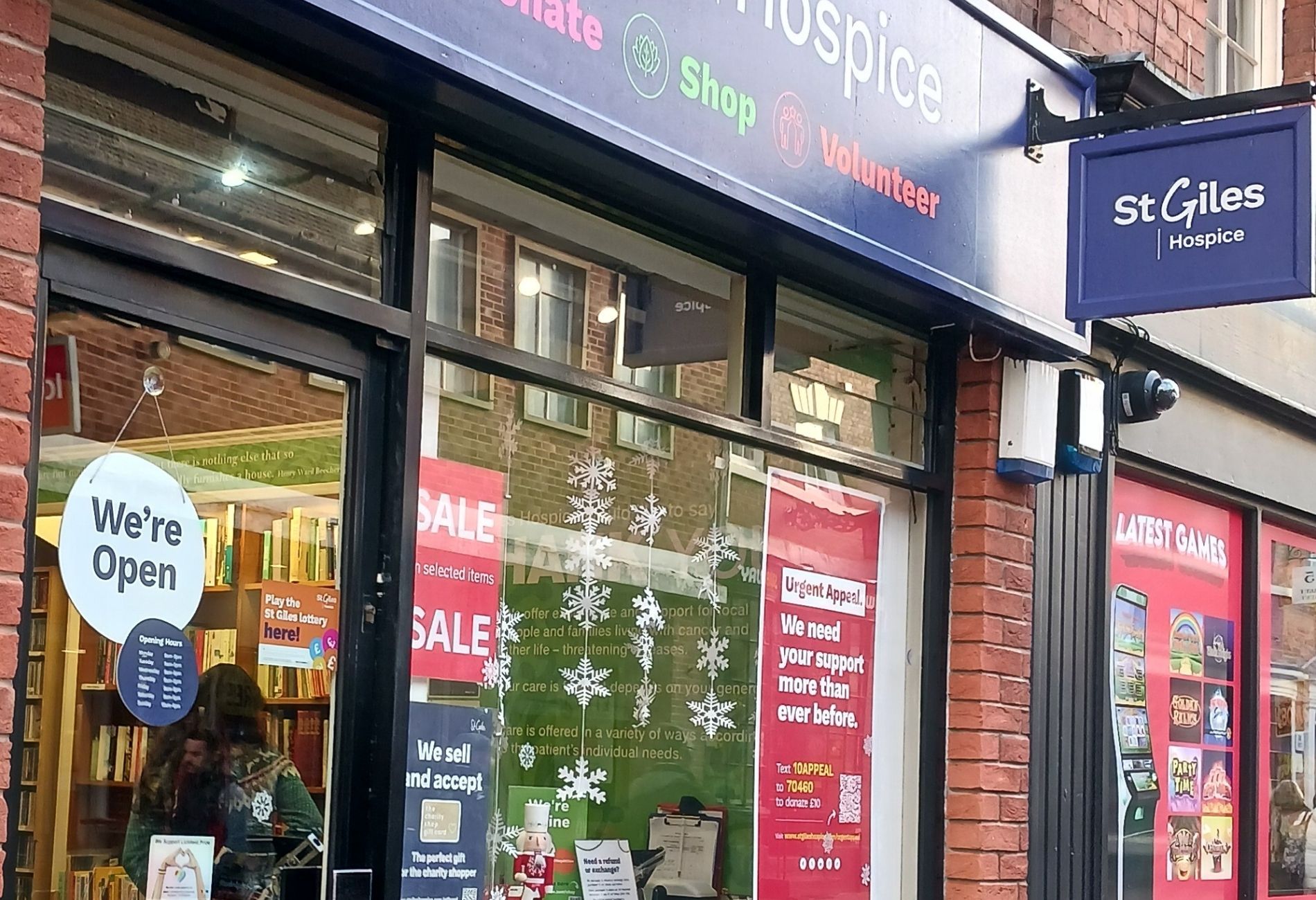 Lichfield bookshop front