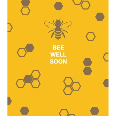 Get Well Soon - Bee pattern