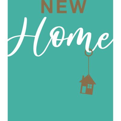 New Home - Hanging House Key Ring