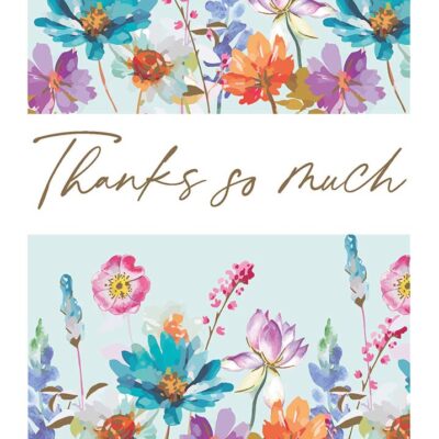 Thank You - Floral Pattern