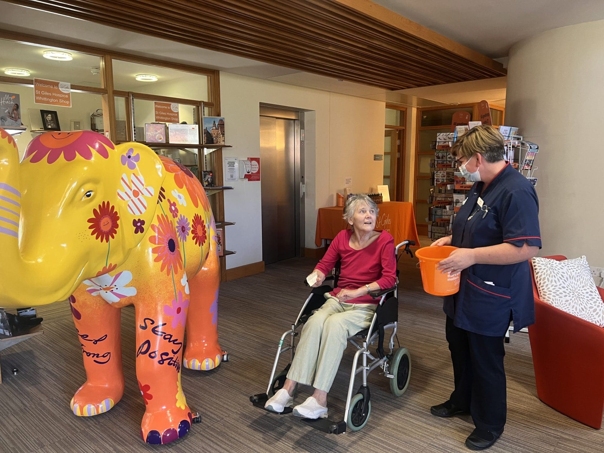 Hospice patient unveils name of elephant sculpture ahead of World Elephant Day 2022